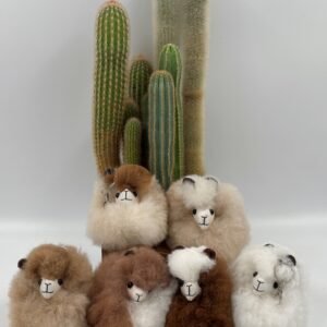 Alpakų vilnos raktų pakabukas ALPACA (įvairios spalvos)